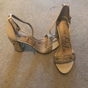 Straw heel Sam Edelman heels